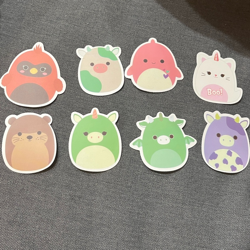 8 Pieces Of Random Animals Stickers NIP